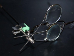 eyeglass loop mount block eyes fashion glasses optics tools vision workshop 3d print model - Mito3D