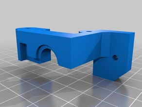 rigidbot dual extruder plate & mount no x loss v2 3d printer extruders 3d print model - Mito3D