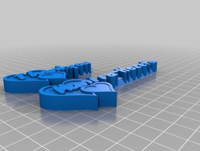 heartbutton-mb organizasyon özelleştirilmiş 3d print model - Mito3D