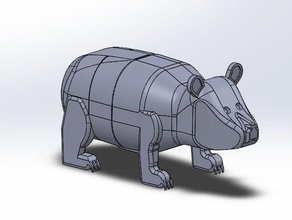 bear animals animal pig 3d print model - Mito3D