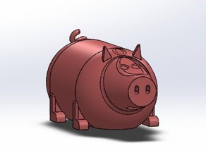 pig animals animal 3d print model - Mito3D