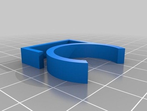 il mio personalizzato parametrico poli cavo di clip organizzazione su misura 3d print model - Mito3D
