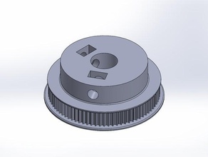 poulie gt2 L'imprimante 3d de pièces ceinture la courroie 3d print model - Mito3D