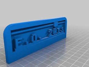 meine angepasste 3d-drucken von text-Platte Zeichen logos 3d print model - Mito3D