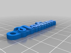 meine angepasste hd-Namensschild, - Schlüsselanhänger nadine Organisation kundengebundene 3d print model - Mito3D