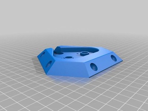 delta printer twin head effector plate 3d parts magnetic 3d print model - Mito3D