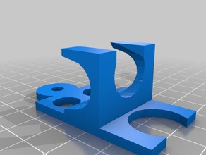 snap together airbrush hanger art tools hook mount snapfit 3d print model - Mito3D