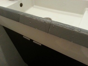washbasin roof ikea lillangen single-washbasin bathroom tile 3d print model - Mito3D