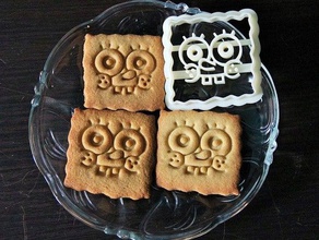spongebob cookie cutter kitchen & dining protonik 3d print model - Mito3D