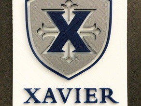 xavier-Universität-Wappen 3d-drucken logo xavier 3d print model - Mito3D