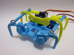 printed micro-hexapod robotics arduino hexapod 3d print model - Mito3D