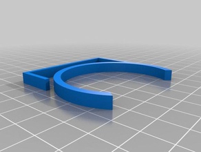 my customized parametric pole cable clip organization 3d print model - Mito3D