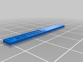 meine angepasste Typenschild 3d-drucken kundengebundene 3d print model - Mito3D