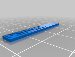 meine angepasste Typenschild 3d-drucken kundengebundene 3d print model - Mito3D