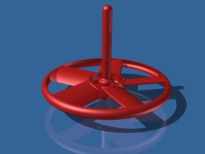 schweben oben Spielzeug & Spiele Hubschrauber hover Teil Teile spin top - 3d print model - Mito3D