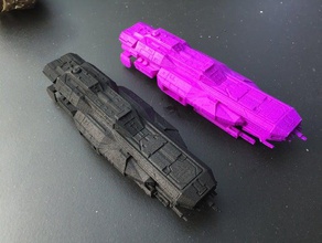 dust 514 warbarge vehicles eve online fps gaming military sci-fi 3d print model - Mito3D