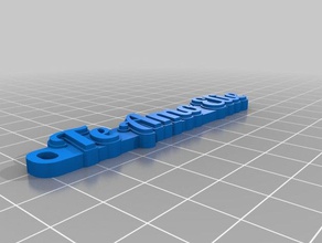 te amo elie organización personalizado 3d print model - Mito3D