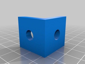 2holertangle 80-20 8020 right angle 3d print model - Mito3D