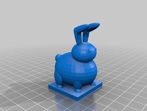 cópia chubby bunny A impressão 3d 3d print model - Mito3D