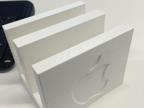 apple verticale, supporto per laptop office cooler macbook stand portatile staffa piedistallo macbookair air pro retina 15 3d print model - Mito3D