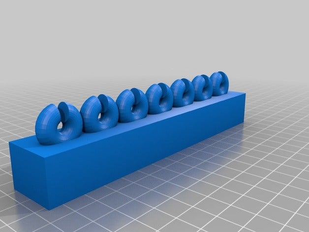 Schnur Halter 3d-drucken Kabelbefestigungen Verlängerung IBM Lizenz (Aktivierung) - 3D print model - Mito3D