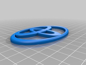 toyota emblem replacement parts 3d print model - Mito3D
