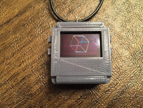 tinyscreen necklace case buttons electronics arduino tinyduino 3d print model - Mito3D