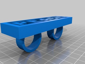 mi personalizados palabra anillos 3d print model - Mito3D