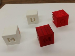letter box Rätsel 3d print model - Mito3D