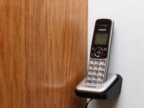 wall mount vtech 6419 cordless phone household supplies 3d printed freecad 3d print model - Mito3D