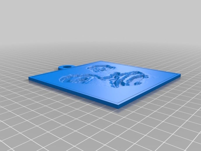 face lithopane 2d art personnalisé 3D print model - Mito3D