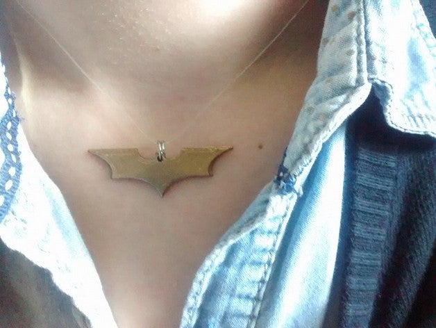 batarang earring necklace jewelry 3D print model - Mito3D