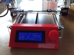 lcd case knob prusa i3 sunhokey parts 3d print model - Mito3D