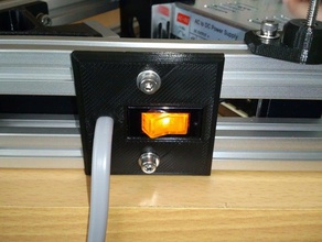 commutateur de câble d'alimentation la plaque kossel 2020 L'imprimante 3d pièces 3d print model - Mito3D
