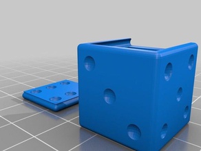 dice sliding box calibration cube diceboox gambling 3d print model - Mito3D
