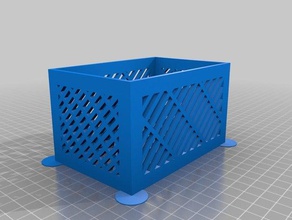 meine angepasste parametrische container Container kundengebundene 3d print model - Mito3D