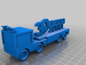 logo 3d-design2print op vrachtauto L'impression 3d 3d print model - Mito3D