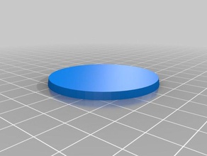 simple 25mm circular base toy & game accessories customized 3d print model - Mito3D