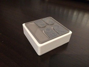remotecontrol case 4 buttons electronics homematic 3d print model - Mito3D