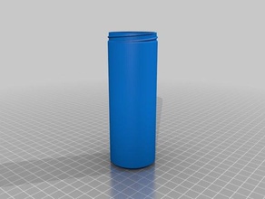 meine angepasste container Rändelmutter Deckel - 40mm x 120mm Container kundengebundene 3d print model - Mito3D