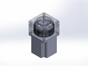 nema 23 planetary gearbox 3d printer accessories nema23 gear gears 3d print model - Mito3D