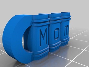 4 maman de porte-clés personnalisé 3d print model - Mito3D