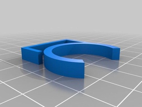 my customized parametric pole cable clip organization 3d print model - Mito3D
