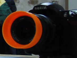 nikon af-s nikkor 18-55 mm lens hood camera 3d print model - Mito3D