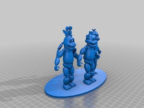cópia cinco noites freddy tripulação modelo de robôs fazbear freddys 3d print model - Mito3D