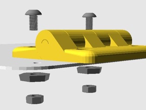 new stronger hinge acrylic door lulzbot enclosure 3d printer parts case mini 3d print model - Mito3D