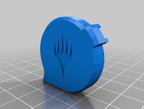 caps planeswalker-symbol Würfel 3d print model - Mito3D