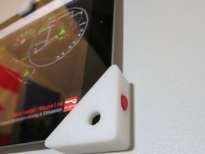 ipad wall mount off button stand 3d print model - Mito3D