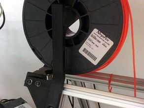 lulzbot ao-101 support de bobine L'imprimante 3d pièces a0-100 a0-101 ao-01 filament titulaire 3d print model - Mito3D