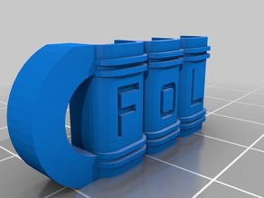 fol estante porta-chaves chaveiros personalizado 3d print model - Mito3D